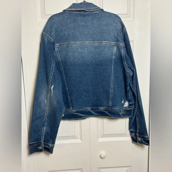 Judy Blue Distressed Indigo Jean Jacket - Picture 12 of 14